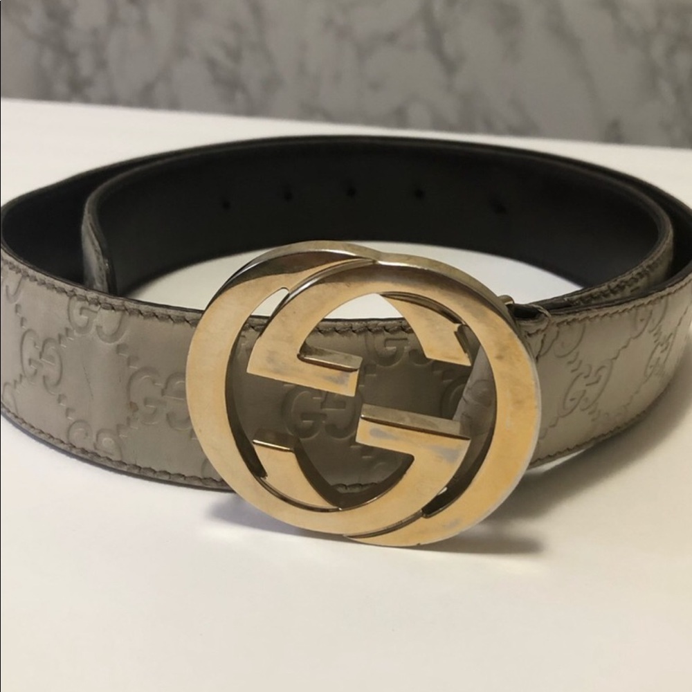 GUCCI Beautiful Vintage Ivory Belt